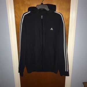 Adidas zip up hooded jacket